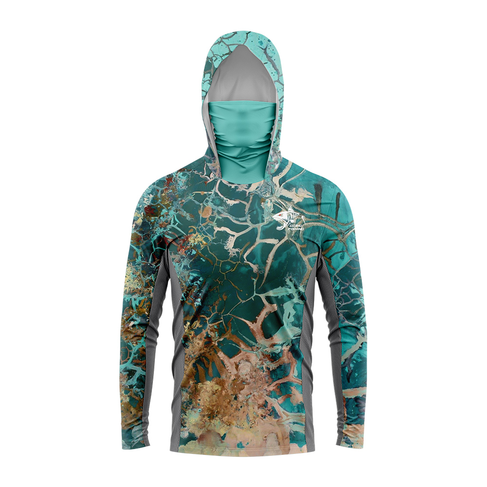 Mens Outdoor Long Sleeve Fishi - Fishing Hoodie ulasan dan harga