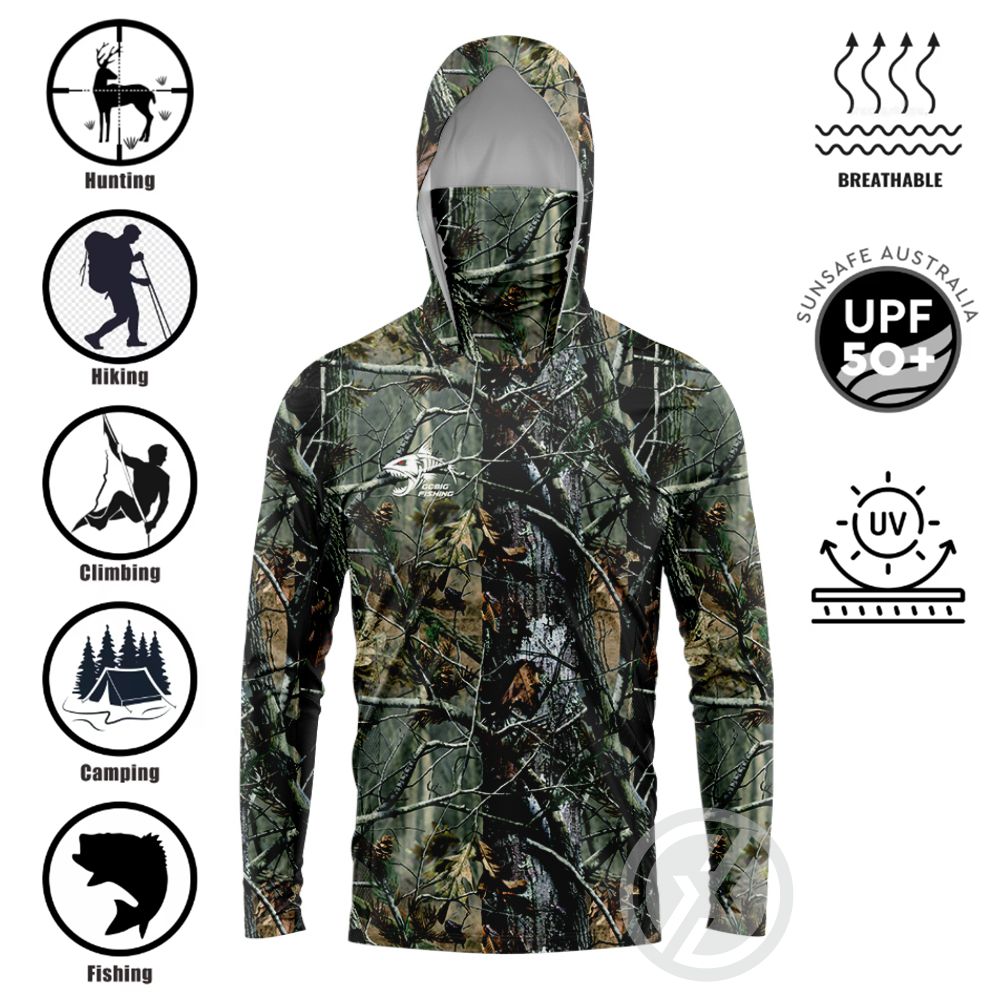 Mens Outdoor Long Sleeve Fishi - Fishing Hoodie ulasan dan harga