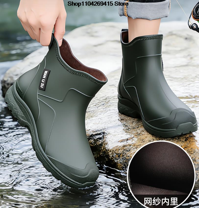 New Men's Waterproof Anti-slip - Fishing Boots ulasan dan harga